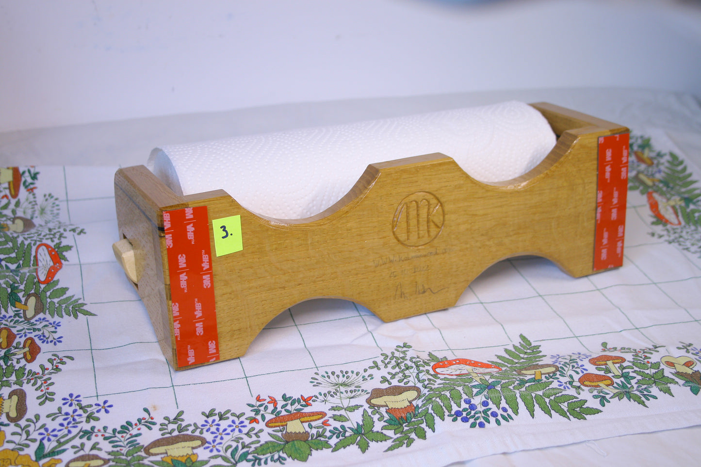 Oak Kitchen paper roll holder Nr.03