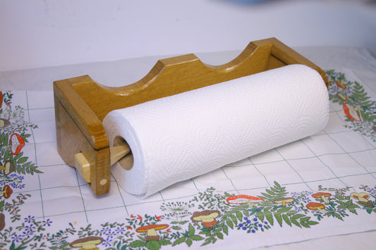 Oak Kitchen paper roll holder Nr.03